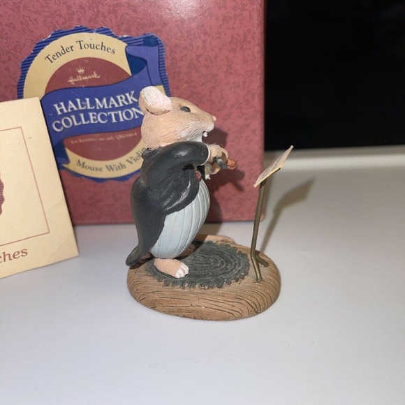 MINT! 1988 HALLMARK TENDER TOUCHES SOUNDS OF JOY FILL THE AIR Mouse Violin -SS - Picture 4 of 11